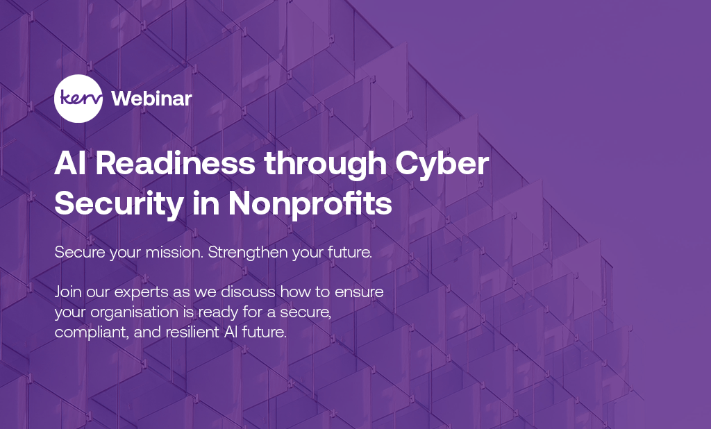 Banner for AI Readiness through Cyber Security in Nonprofits