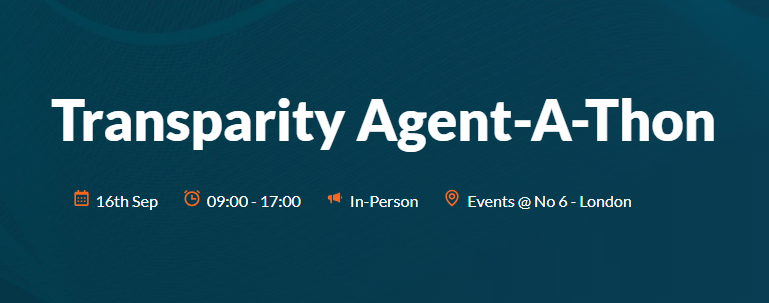 Banner for Transparity Agent-a-Thon